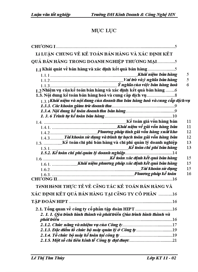 image for page Kế toán bán hàng và xác định kết quả bán hàng tại Công Ty Cổ Phần Tập Đoàn HIPT