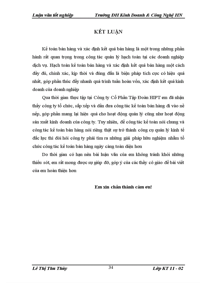 image for page Kế toán bán hàng và xác định kết quả bán hàng tại Công Ty Cổ Phần Tập Đoàn HIPT