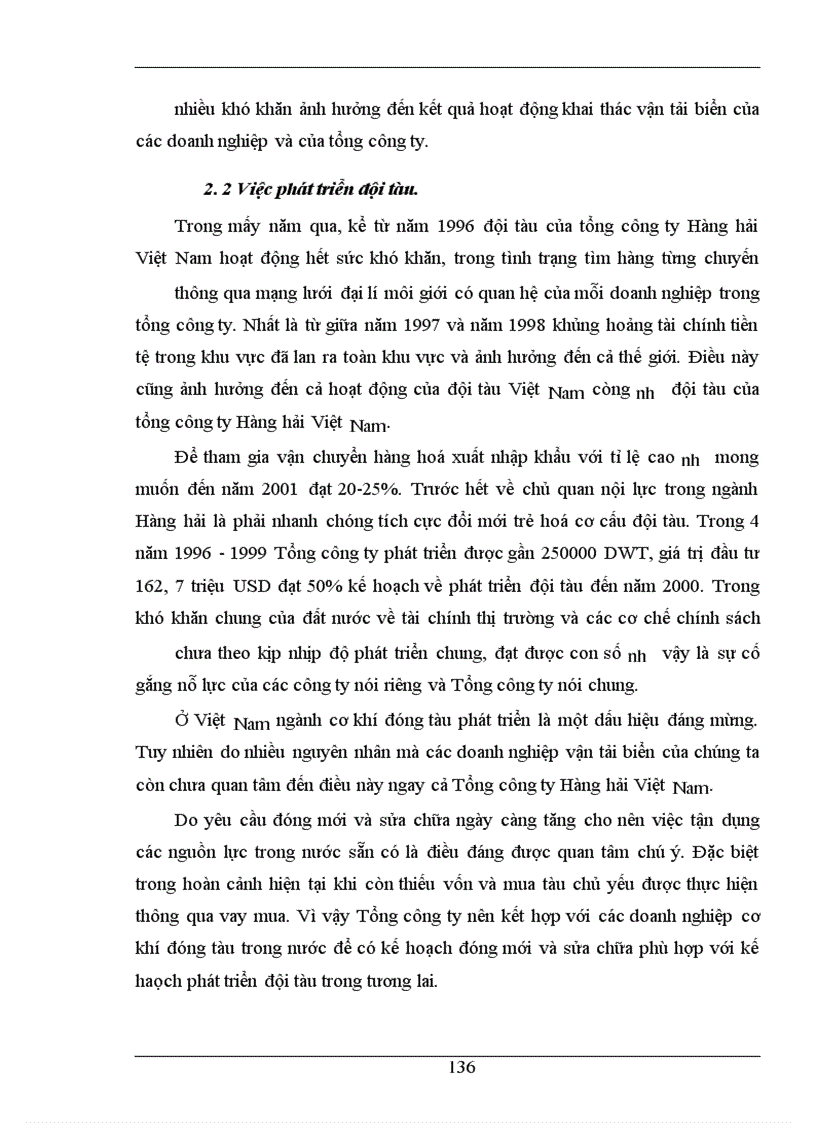 image for page Hoàn thiện công tác hoạch định chiến lược kinh doanh ở Công ty vận tải biển III-VINASHIP ------------------ vấn đề giành quyền vận tải hàng hoá cho Tổng công ty Hàng hải Việt Nam