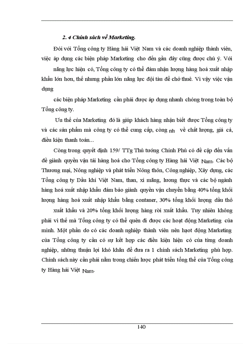 image for page Hoàn thiện công tác hoạch định chiến lược kinh doanh ở Công ty vận tải biển III-VINASHIP ------------------ vấn đề giành quyền vận tải hàng hoá cho Tổng công ty Hàng hải Việt Nam
