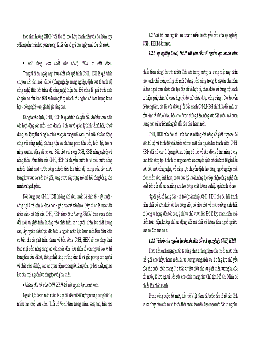 image for page Phát huy nguồn lực thanh niên trong sự nghiệp CNH, HĐH ở Việt Nam hiện nay