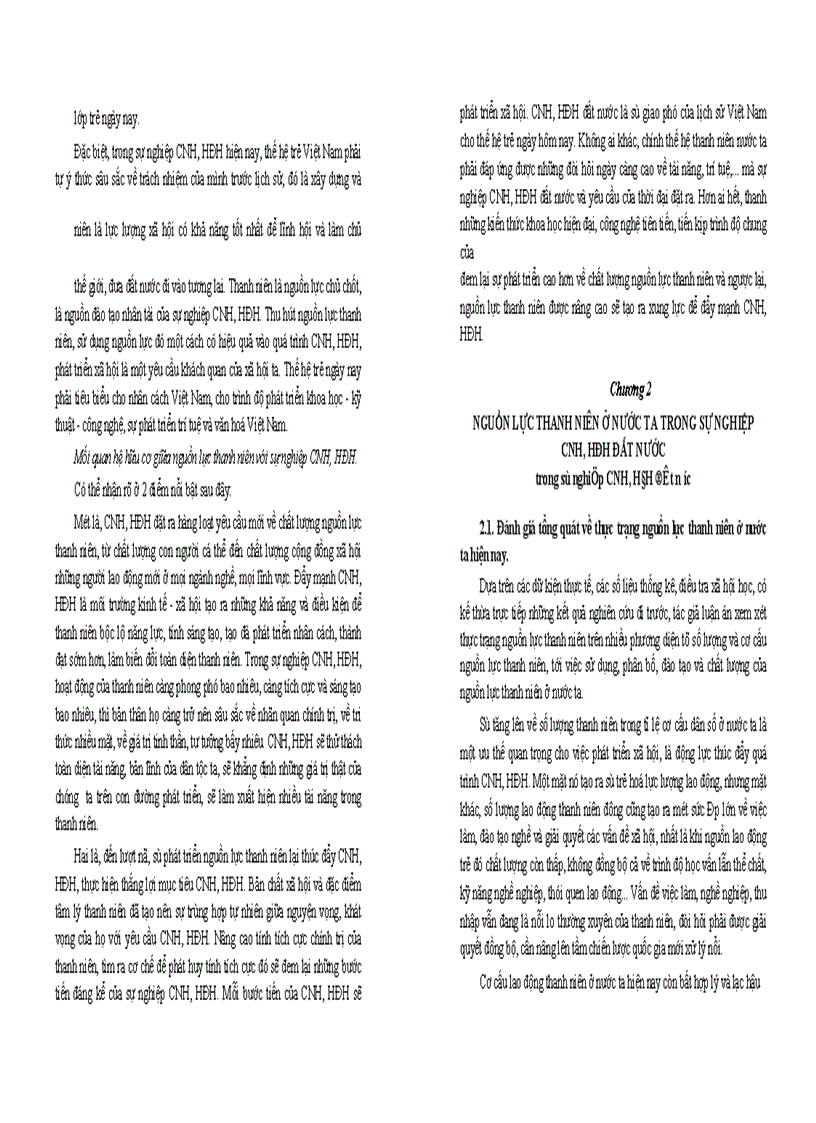 image for page Phát huy nguồn lực thanh niên trong sự nghiệp CNH, HĐH ở Việt Nam hiện nay