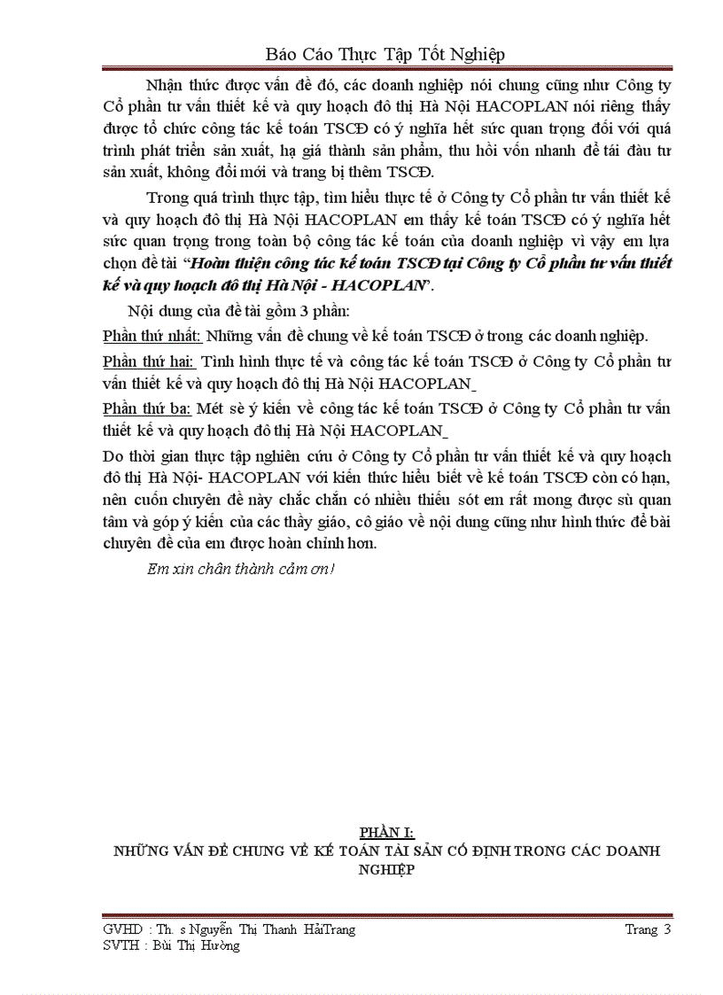 image for page Hoàn thiện công tác kế toán TSCĐ tại Công ty Cổ phần tư vấn thiết kế và quy hoạch đô thị Hà Nội-HACOPLAN