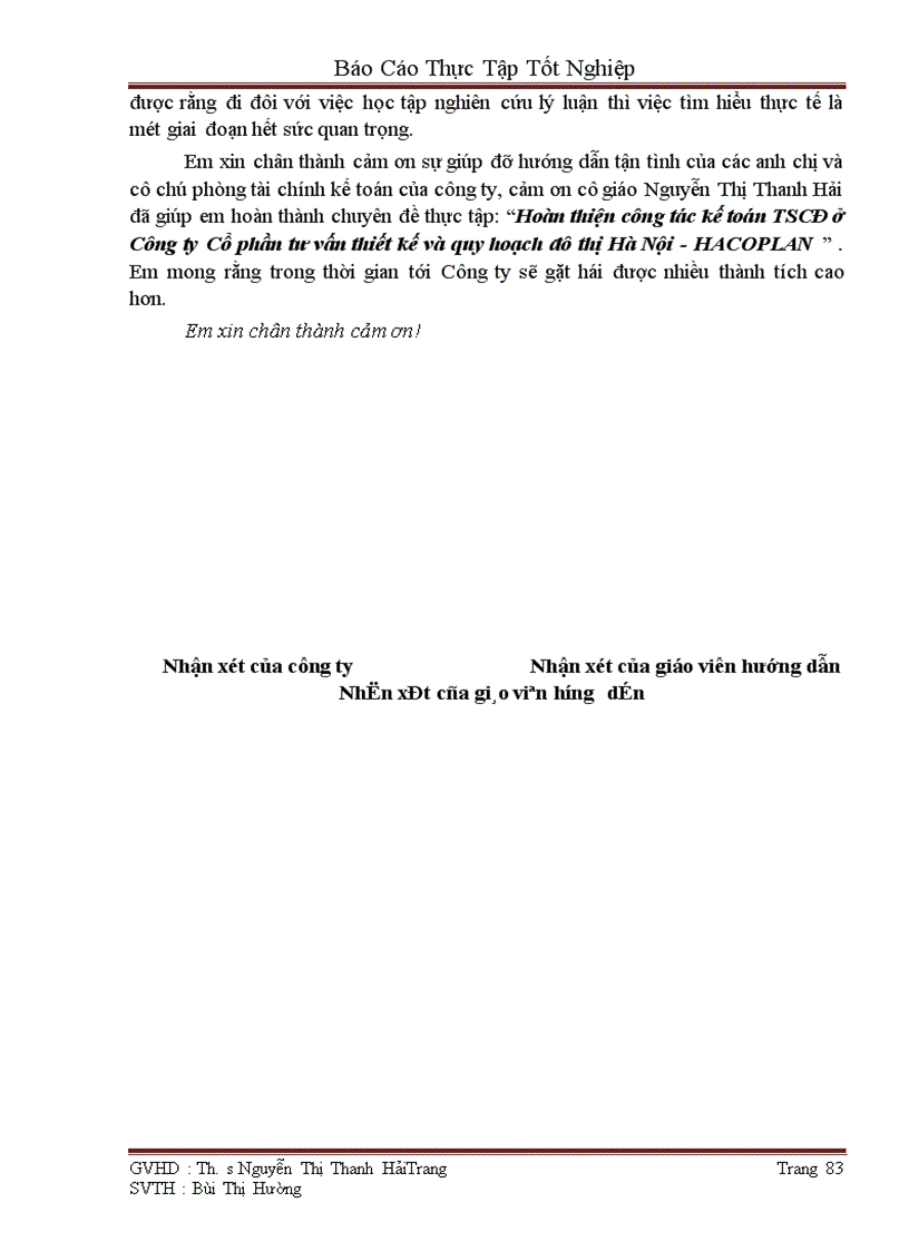 image for page Hoàn thiện công tác kế toán TSCĐ tại Công ty Cổ phần tư vấn thiết kế và quy hoạch đô thị Hà Nội-HACOPLAN