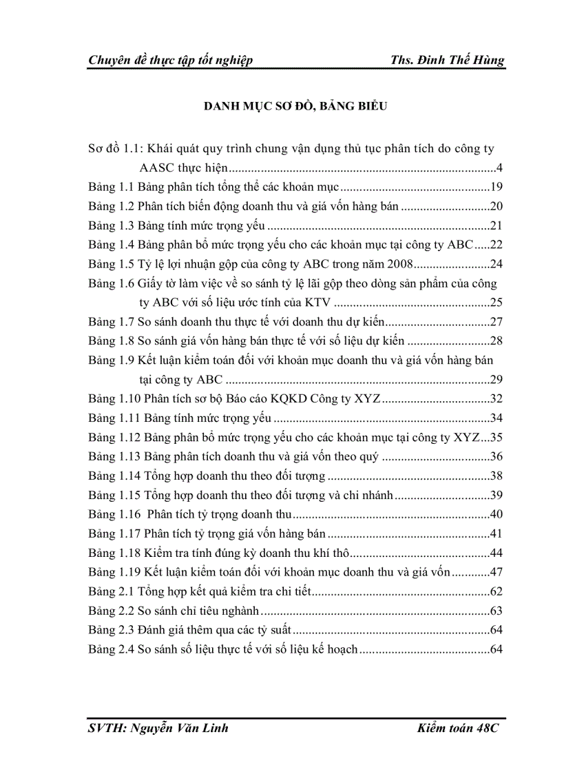 image for page Hoàn thiện thủ tục phân tích trong kiểm toán khoản mục doanh thu và giá vốn hàng bán trong kiểm toán báo cáo tài chính do công ty TNHH Dịch vụ Tư vấn Tài chính Kế toán và Kiểm toán AASC thực hiện