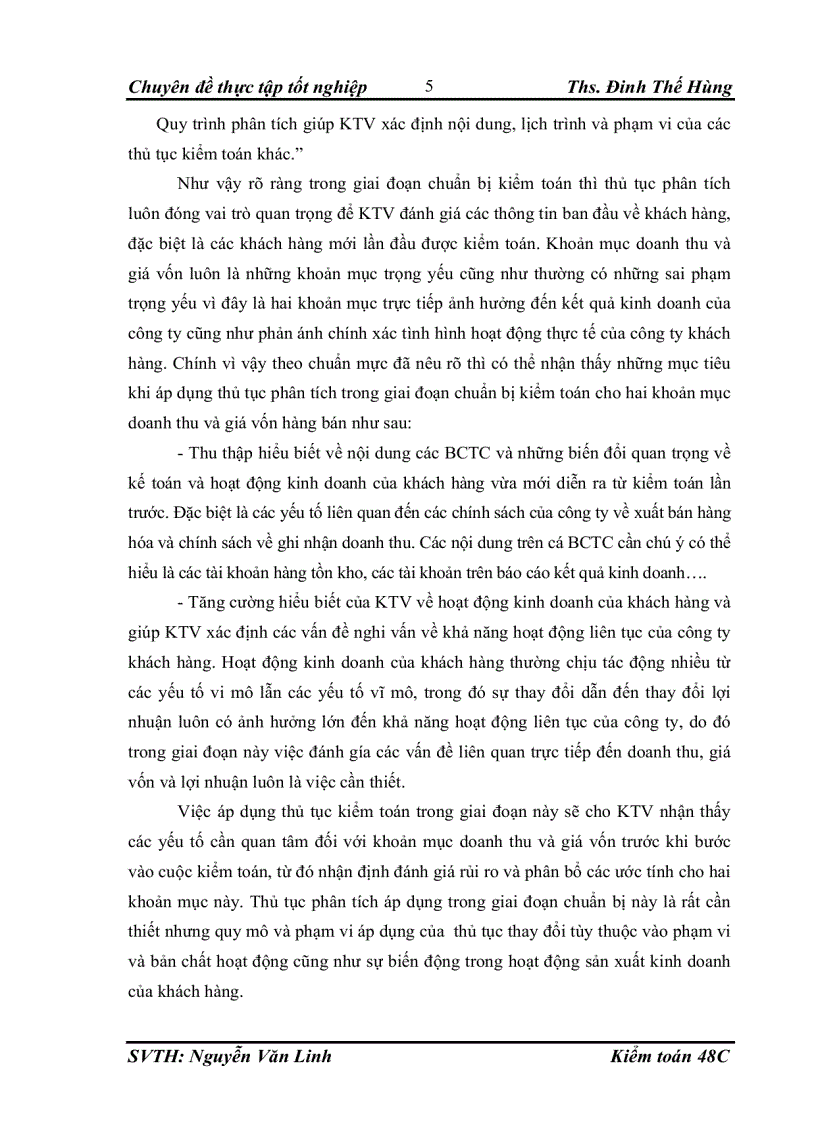 image for page Hoàn thiện thủ tục phân tích trong kiểm toán khoản mục doanh thu và giá vốn hàng bán trong kiểm toán báo cáo tài chính do công ty TNHH Dịch vụ Tư vấn Tài chính Kế toán và Kiểm toán AASC thực hiện