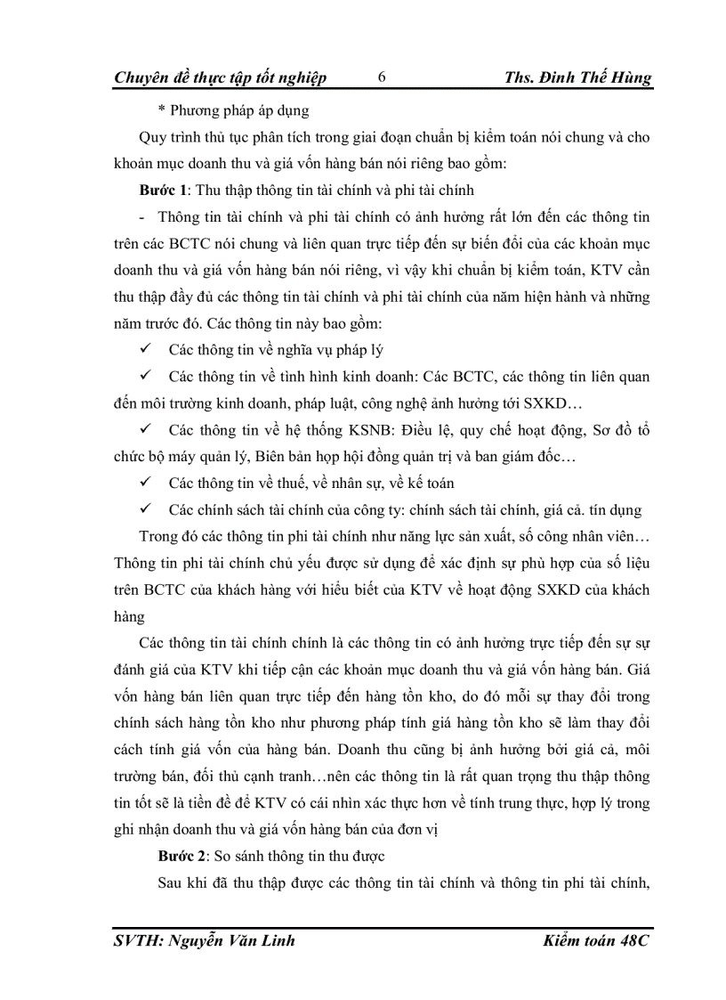 image for page Hoàn thiện thủ tục phân tích trong kiểm toán khoản mục doanh thu và giá vốn hàng bán trong kiểm toán báo cáo tài chính do công ty TNHH Dịch vụ Tư vấn Tài chính Kế toán và Kiểm toán AASC thực hiện