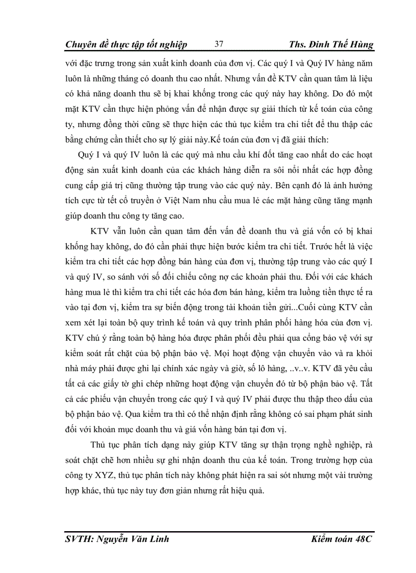 image for page Hoàn thiện thủ tục phân tích trong kiểm toán khoản mục doanh thu và giá vốn hàng bán trong kiểm toán báo cáo tài chính do công ty TNHH Dịch vụ Tư vấn Tài chính Kế toán và Kiểm toán AASC thực hiện