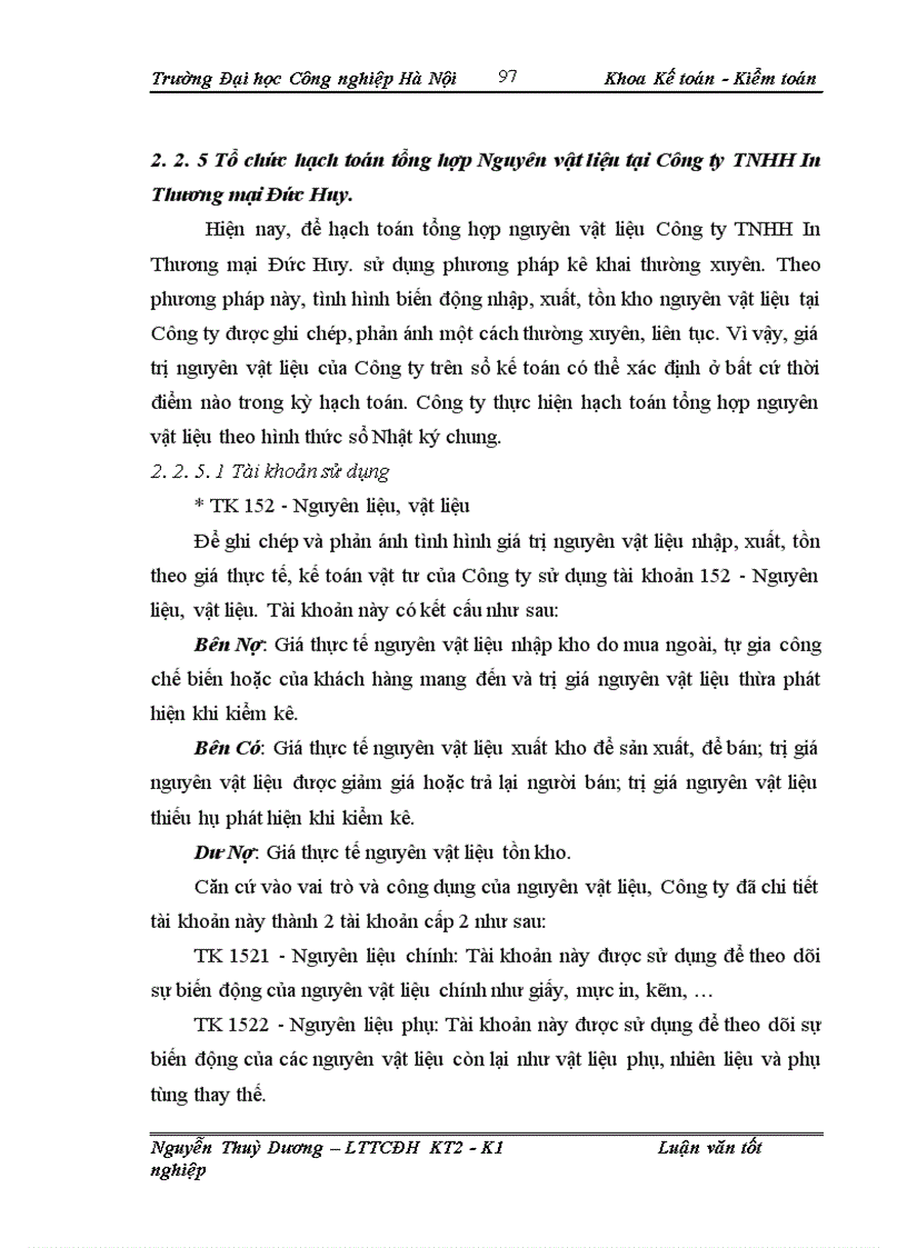 image for page Hoàn thiện kế toán nguyên vật liệu tại Công ty TNHH In Thương mại Đức Huy.
