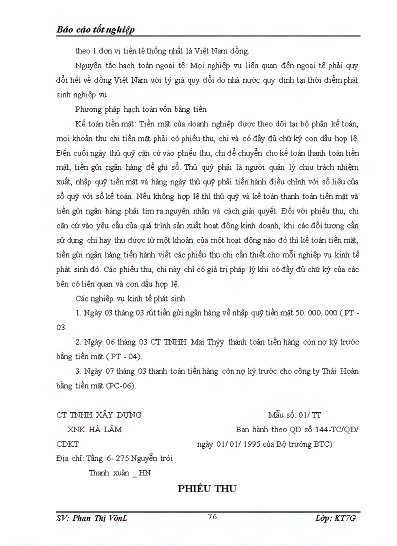 image for page Thực trạng công tác hạch toán kế toán tổng hợp tại Công ty TNHH Xây dựng-XNK Hà Lâm