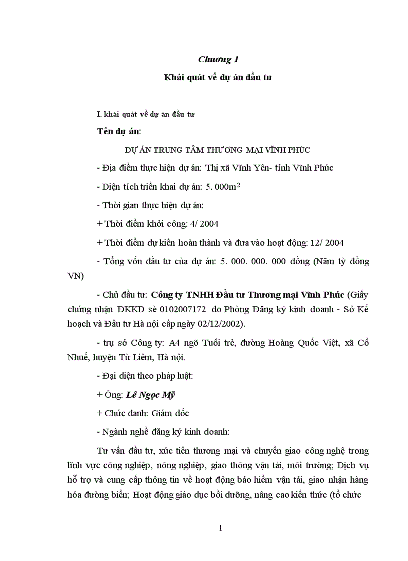 image for page Dự án đầu tư