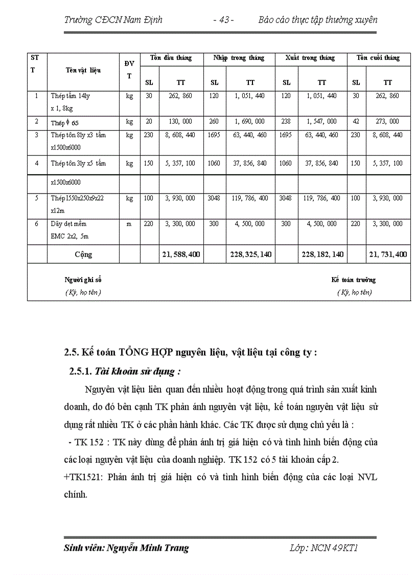 image for page Kế toán nguyên vật liệu tại công ty Cơ Khí Quang Trung