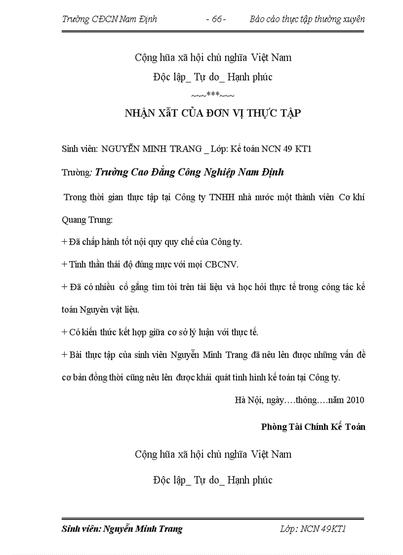 image for page Kế toán nguyên vật liệu tại công ty Cơ Khí Quang Trung