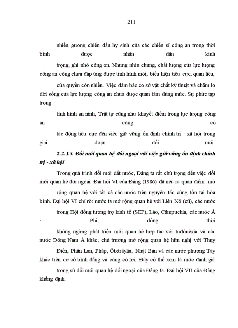 image for page Những thành tựu, hạn chế và những vấn đề bức xúc đặt ra của ổn định chính trị - xã hội trong thời kỳ đổi mới đất nước (1986 - nay)