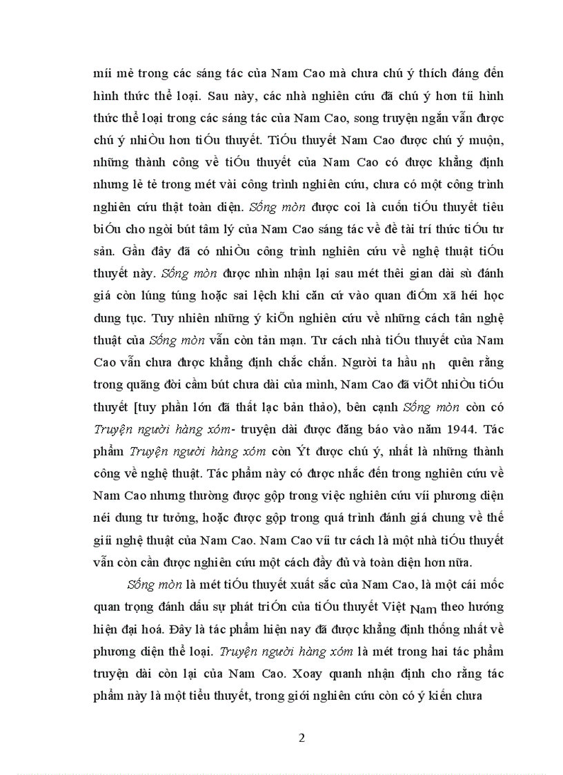 image for page Cách tiếp cận hiện thực đời sống của Nam Cao trong tiểu thuyết