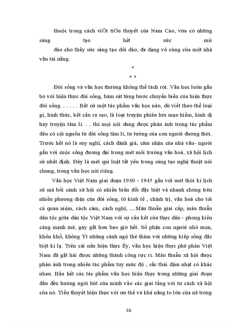 image for page Cách tiếp cận hiện thực đời sống của Nam Cao trong tiểu thuyết