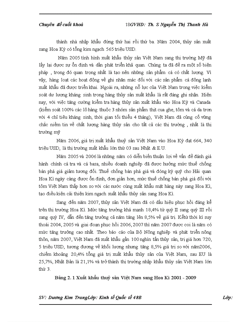 image for page Rào cản kĩ thuật của Hoa Kì đối với mặt hàng thủy sản xuất khẩu của Việt Nam. Nam