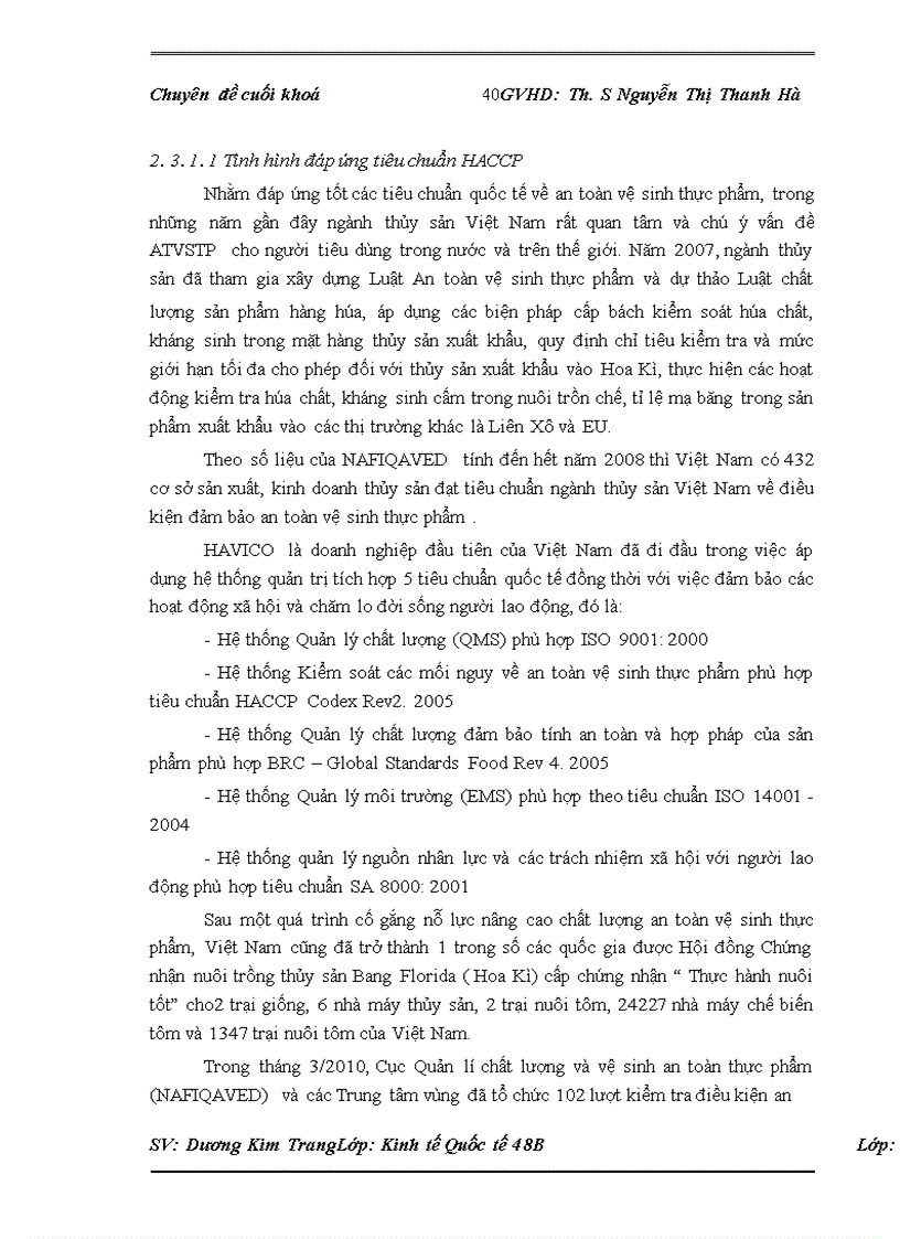 image for page Rào cản kĩ thuật của Hoa Kì đối với mặt hàng thủy sản xuất khẩu của Việt Nam. Nam