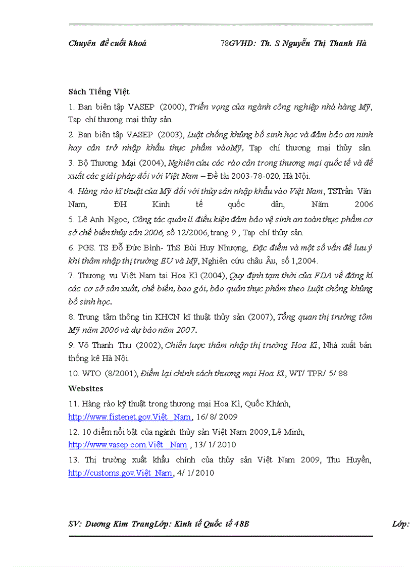 image for page Rào cản kĩ thuật của Hoa Kì đối với mặt hàng thủy sản xuất khẩu của Việt Nam. Nam