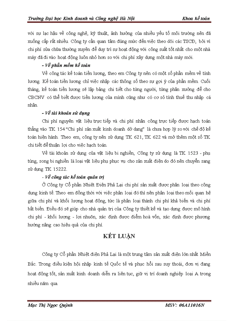 image for page Thực tế công tác kế toán tại Công Ty CP Nhiệt Điện Phả Lại