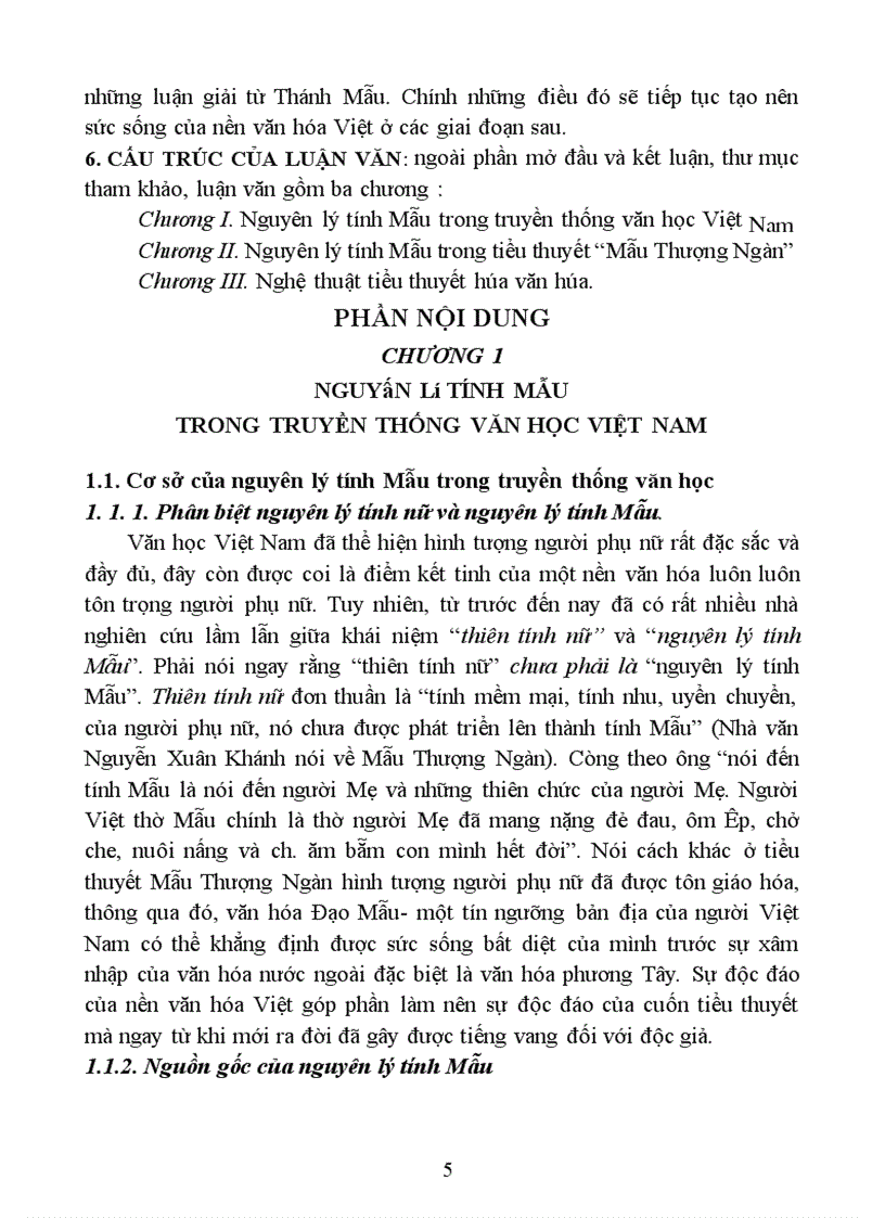 image for page Nguyên lý tính Mẫu trong tiểu thuyết Mẫu Thượng Ngàn