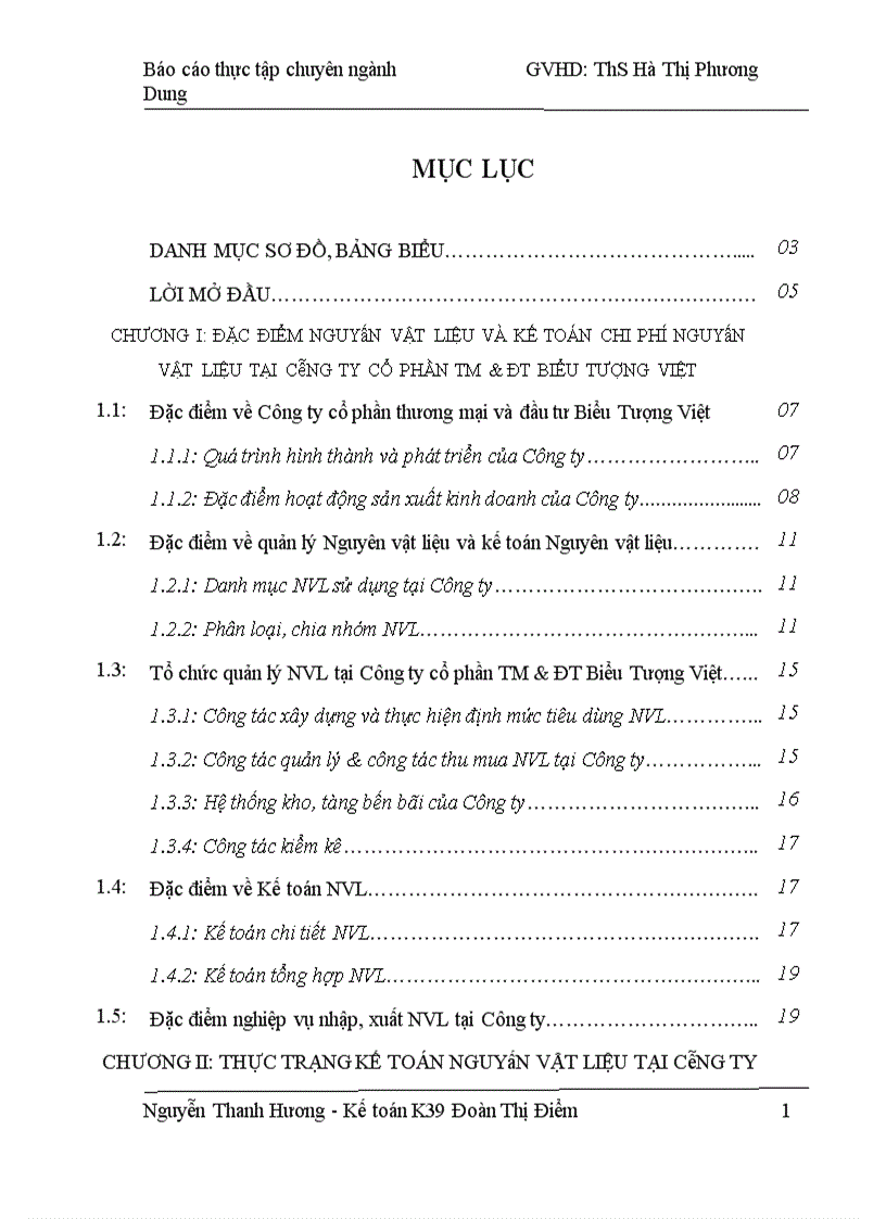 image for page Hoàn thiện Kế toán Nguyên vật liệu tại Công ty Cổ phần thương mại & đầu tư Biểu Tượng Việt