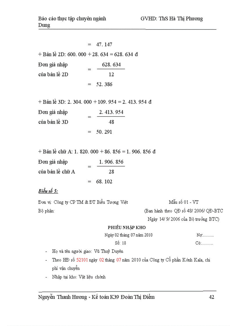 image for page Hoàn thiện Kế toán Nguyên vật liệu tại Công ty Cổ phần thương mại & đầu tư Biểu Tượng Việt