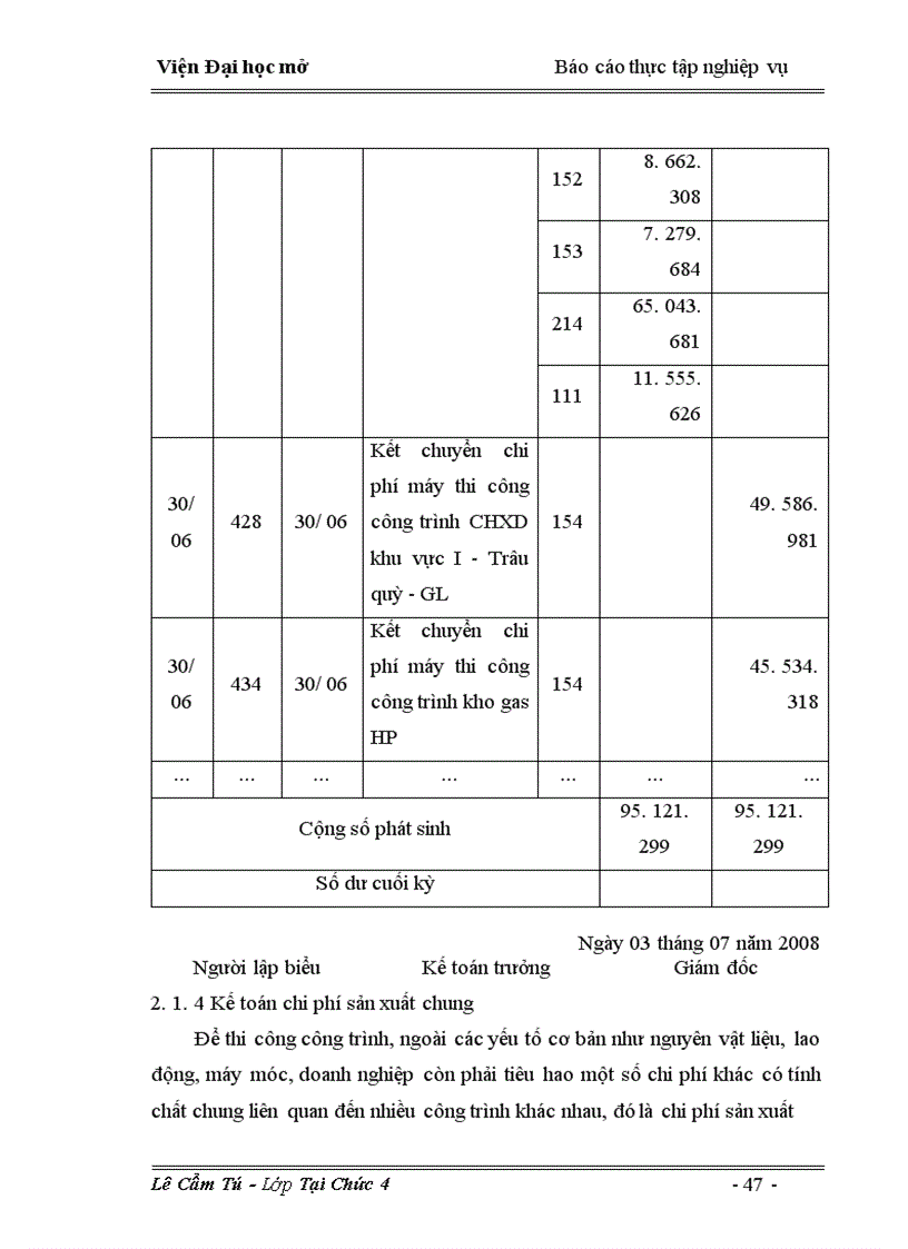 image for page Kế toán chi phí sản xuất v à tính giá thành sản phẩm t ại Công ty cổ phần c ơ kh í xây dựng và tư vấn thiết kế 30– 4
