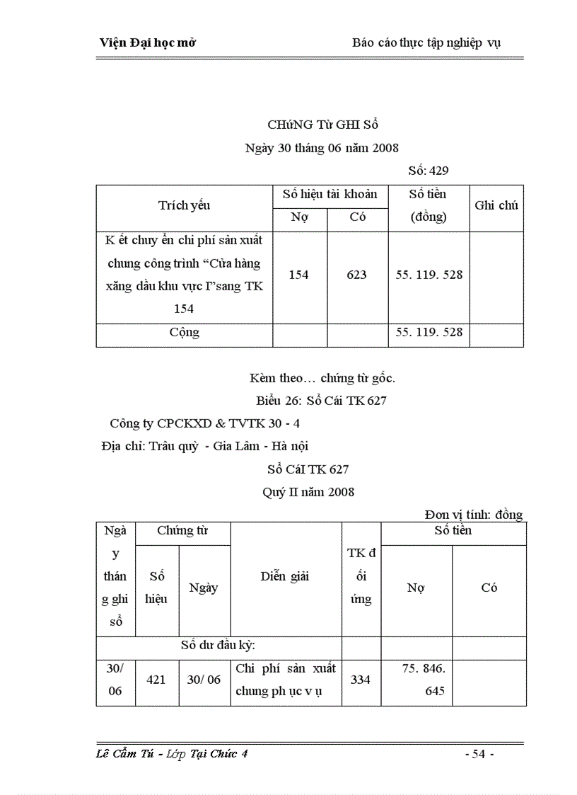 image for page Kế toán chi phí sản xuất v à tính giá thành sản phẩm t ại Công ty cổ phần c ơ kh í xây dựng và tư vấn thiết kế 30– 4