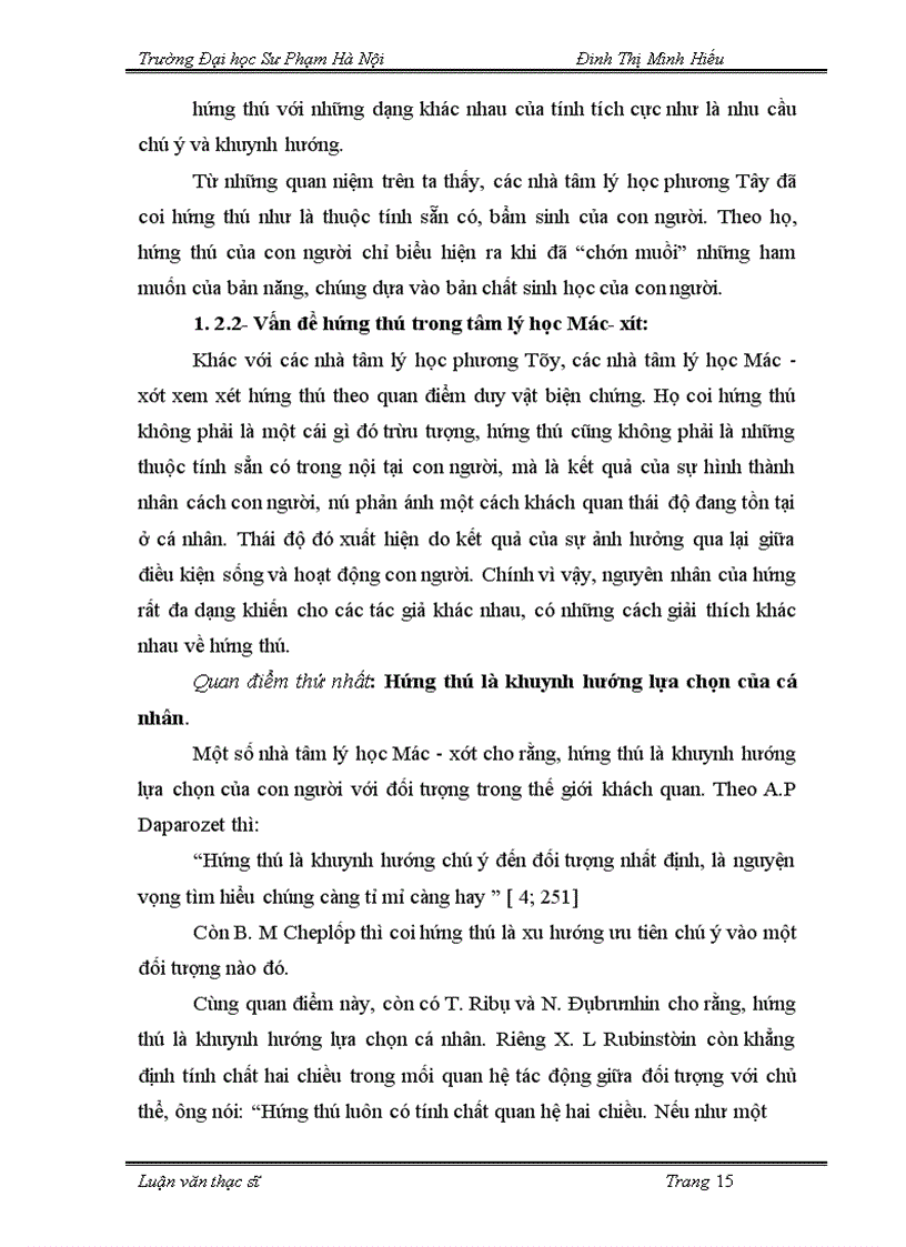 image for page Tìm hiểu thực trạng hứng thú học tập các môn lý luận của sinh viên khoa giáo dục thể chất –Trường Đại học sư phạm Đồng Tháp