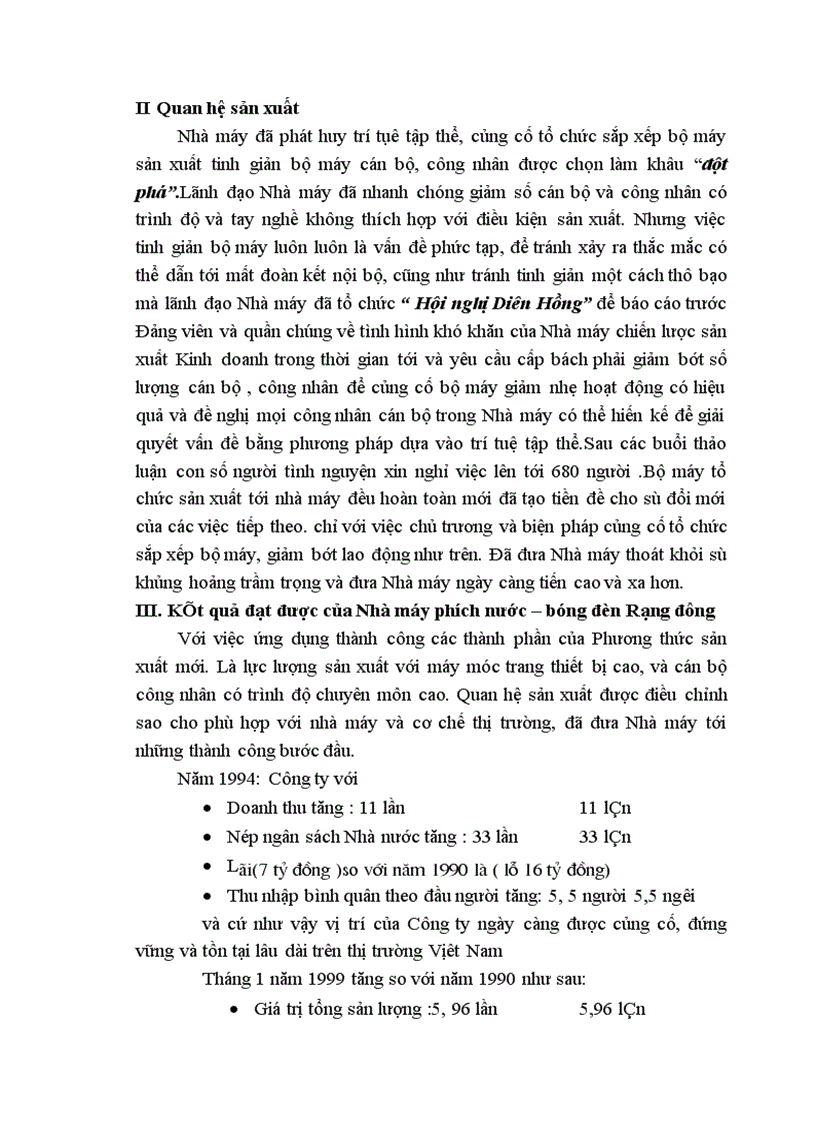 image for page Phương thức sản xuất của nhà máy phích nước- bang đèn rạng đông trước và sau cơ chế thị trường
