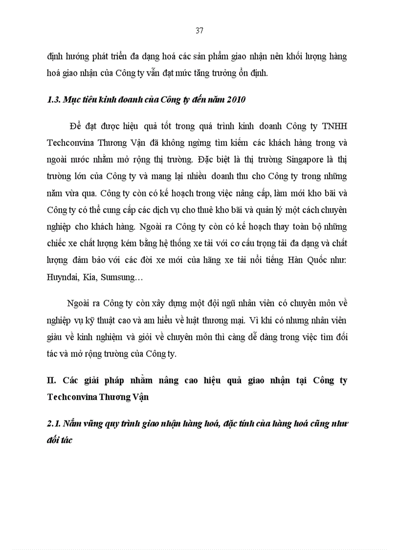 image for page Thực trạng về hoạt động giao nhận tại công ty tnhh techconvina thương vận