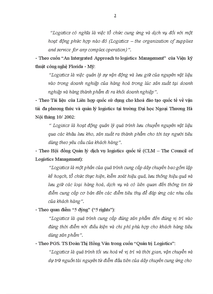 image for page Tổng quan về dịch vụ logistics