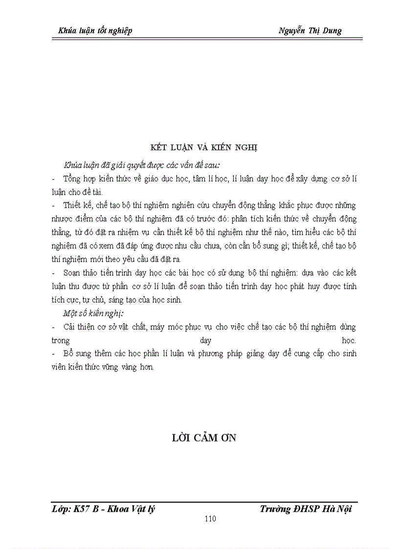 image for page Thiết kế, chế tạo bộ thí nghiệm chuyển động thẳng để phục vụ dạy học phần cơ học trong chương trình SGK lớp 10 THPT