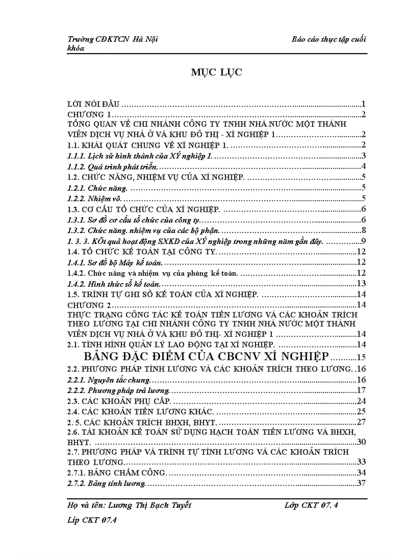 image for page Phương pháp tập hợp, phân bổ chi phí tiền lương và các khoản trích theo lương tại Chi nhánh Công ty TNHH nhà nước một thành viên Dịch vụ nhà ở và khu đô thị-Xí nghiệp 1