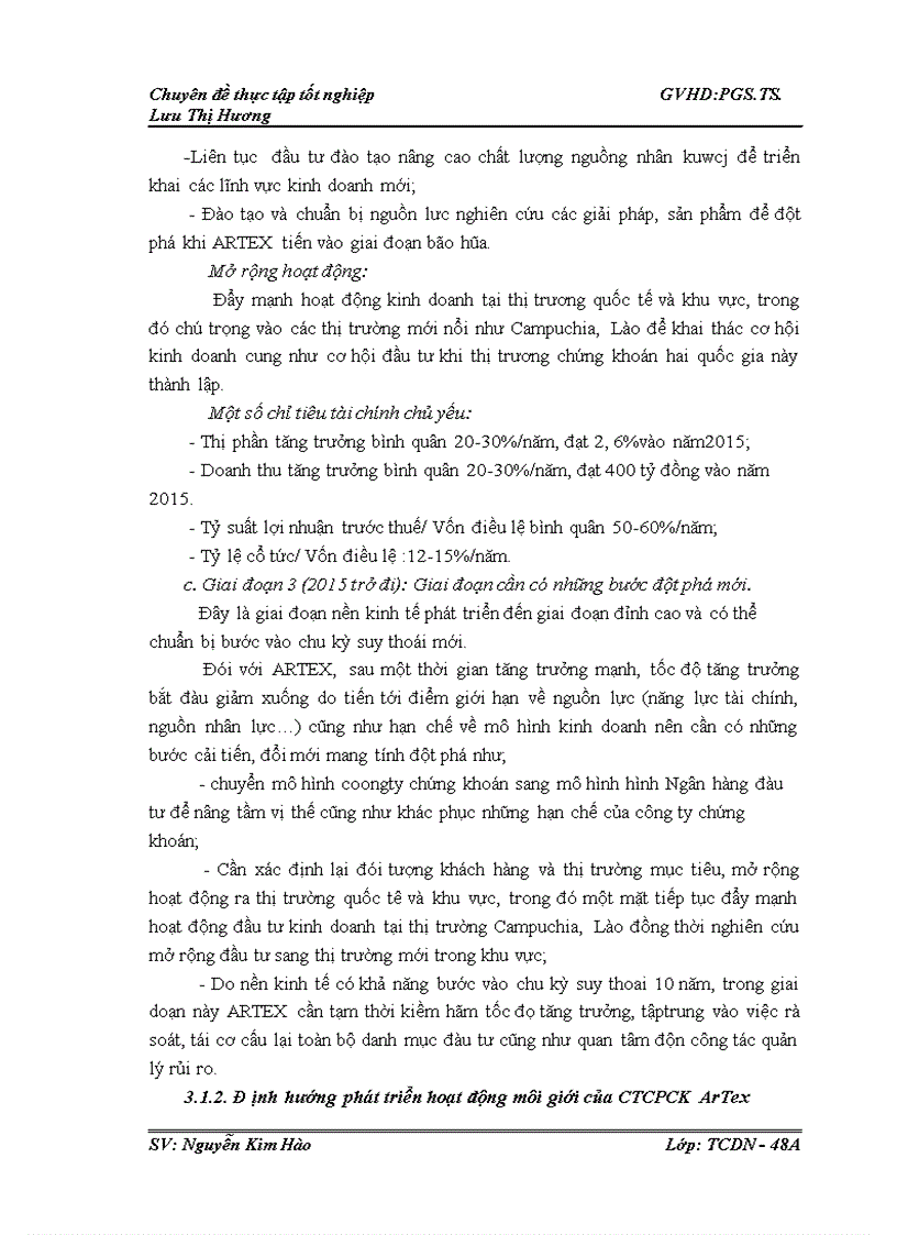image for page Nâng cao hiệu quả hoạt động môi giới tại công ty cổ phần chứng khoán ArTex