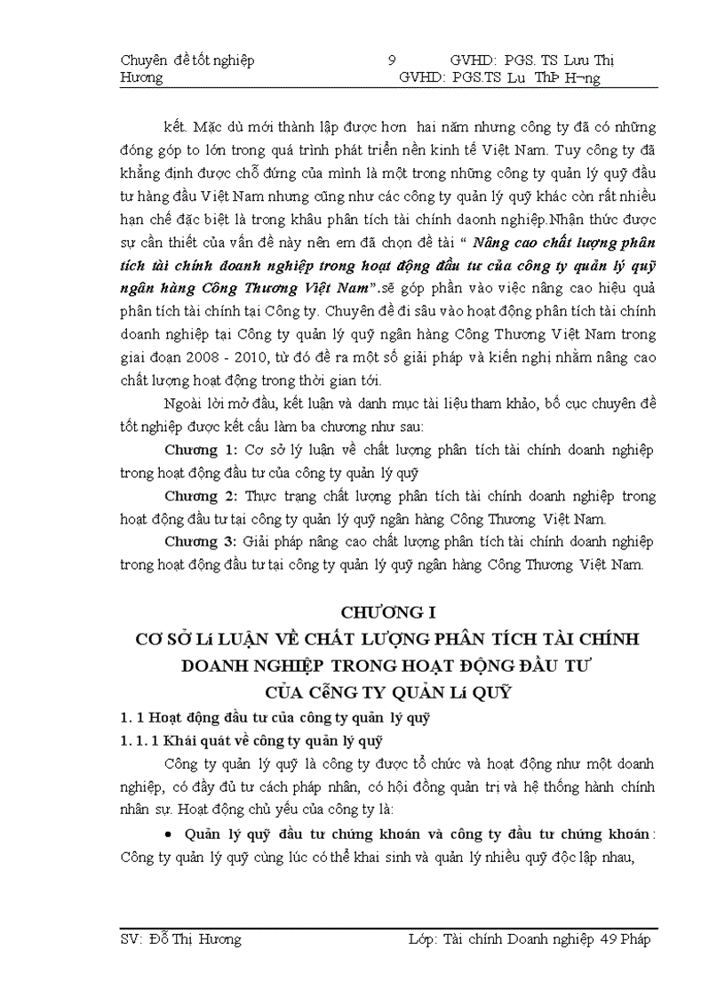 image for page Nâng cao chất lượng phân tích tài chính doanh nghiệp trong hoạt động đầu tư của công ty quản lý quỹ ngân hàng Công Thương Việt Nam