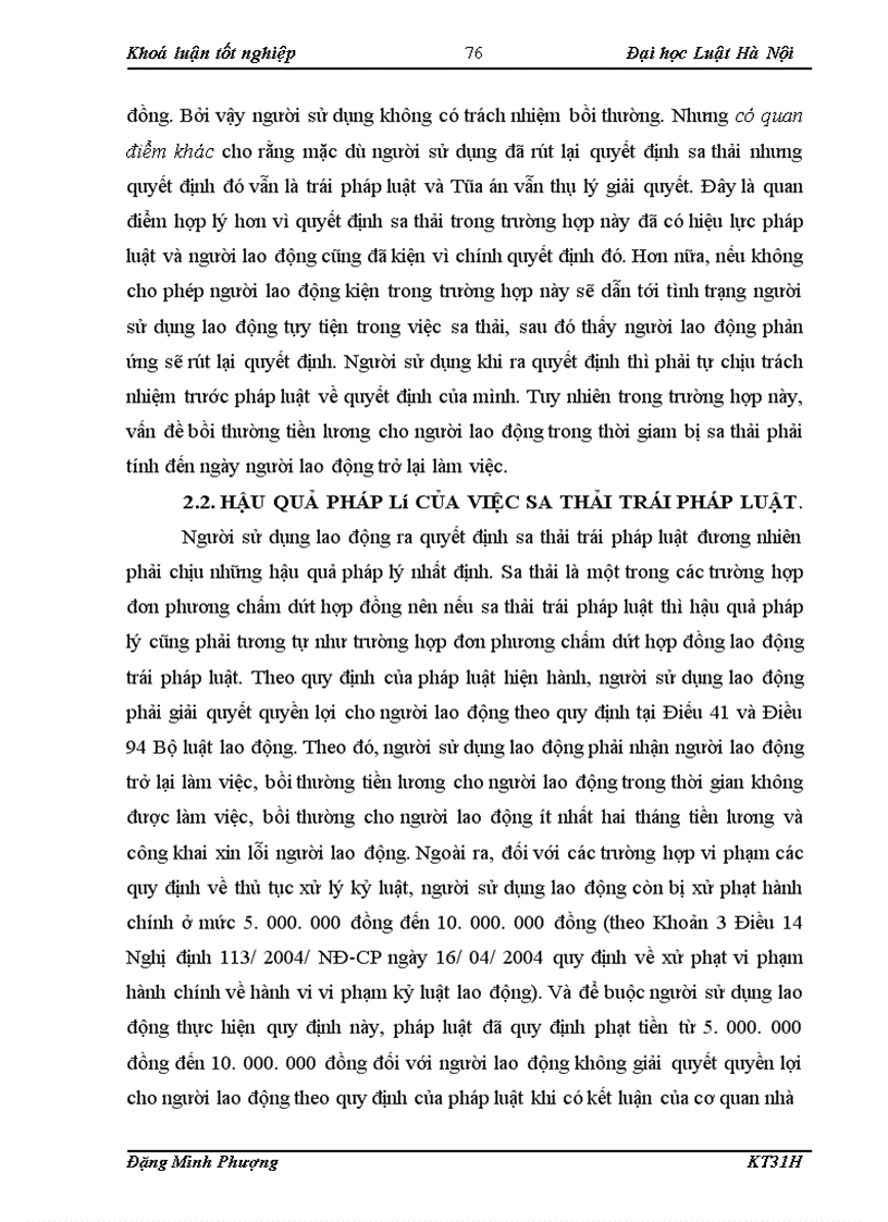 image for page Pháp luật về kỷ luật sa thải trái pháp luật ở Việt Nam và thực tiễn thực hiện