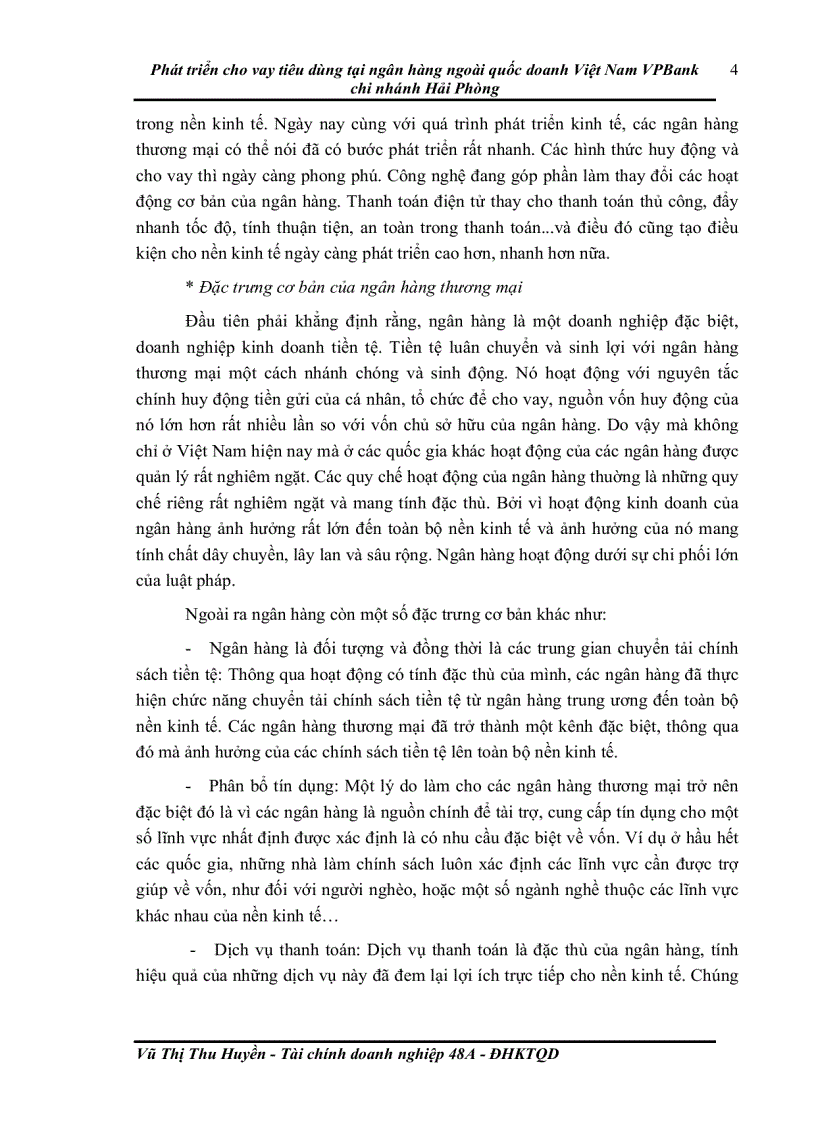 image for page Phát triển cho vay tiêu dùng tại ngân hàng ngoài quốc doanh Việt Nam VPBank chi nhánh Hải Phòng