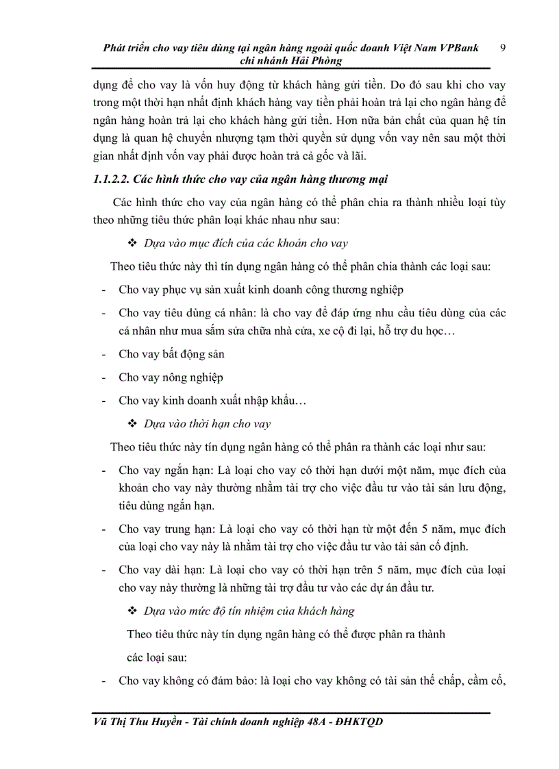 image for page Phát triển cho vay tiêu dùng tại ngân hàng ngoài quốc doanh Việt Nam VPBank chi nhánh Hải Phòng