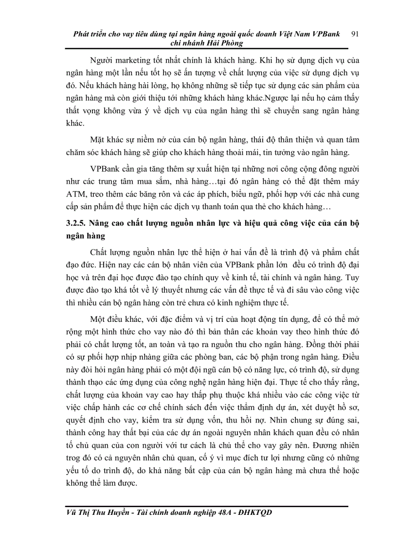 image for page Phát triển cho vay tiêu dùng tại ngân hàng ngoài quốc doanh Việt Nam VPBank chi nhánh Hải Phòng