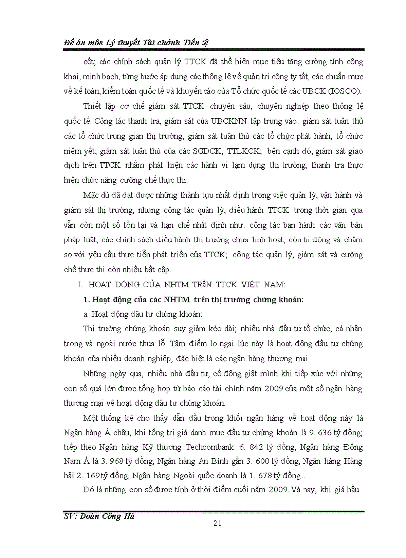 image for page Hoạt động của ngân hàng thương mại trên thị trường chứng khoán Việt Nam