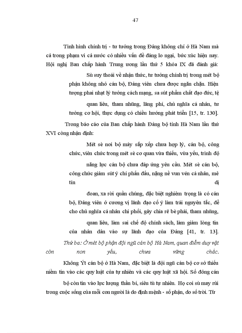 image for page Vấn đề bồi dưỡng thế giới quan duy vật biện chứng cho học viên ở Trường Chính trị Hà Nam