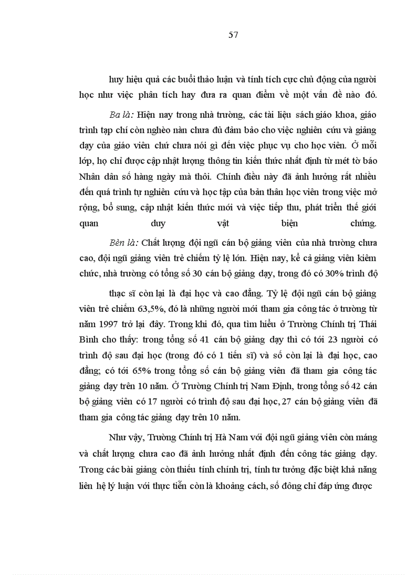 image for page Vấn đề bồi dưỡng thế giới quan duy vật biện chứng cho học viên ở Trường Chính trị Hà Nam