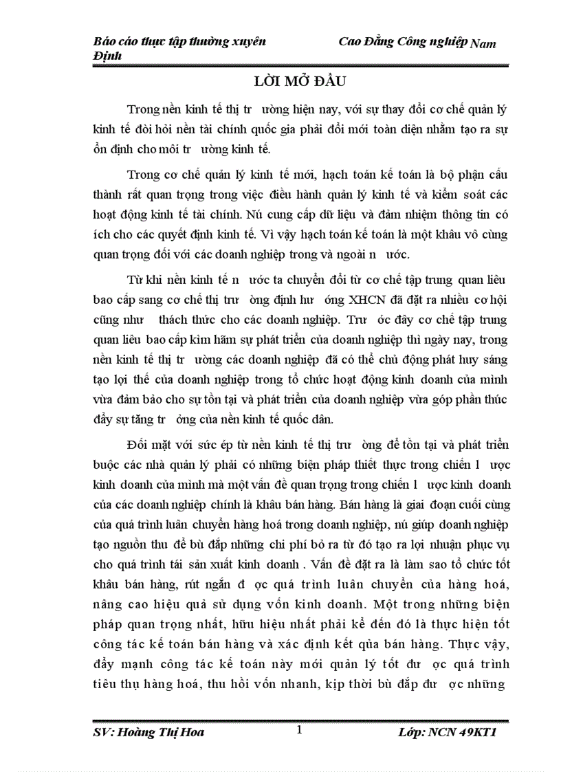 image for page Tổ chức kế toỏn bỏn hàng và xỏc định kết quả bỏn hàng tại Cụng ty TNHH Mỹ Phẩm xuõn thủy