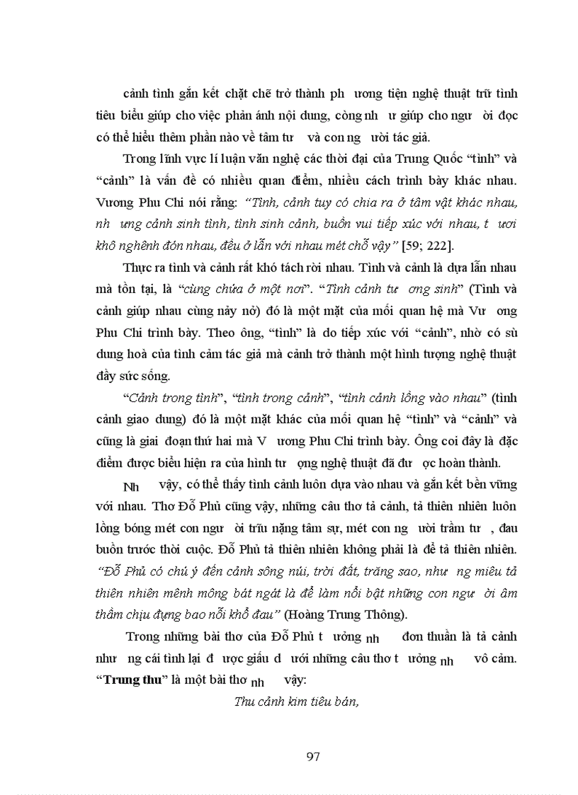 image for page Thể tài thơ trữ tỡnh cận thể của Đỗ Phủ