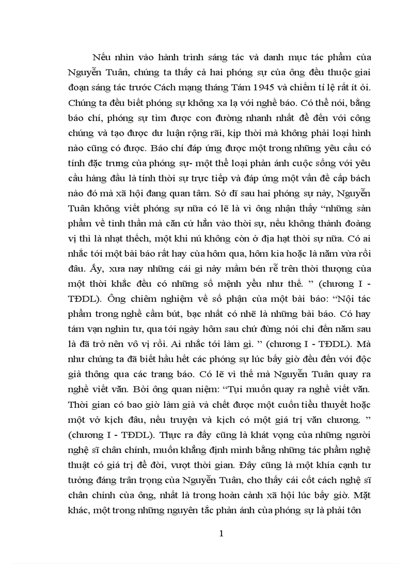 image for page Phóng sự thống nhất trong sự nghiệp sáng tác của Nguyễn Tuân