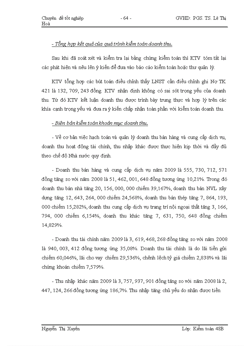 image for page Hoàn thiện quy trình kiểm toán khoản mục doanh thu trong kiểm toán báo cáo tài chính do Công ty TNHH Kiểm toán và Tư vấn Thăng Long