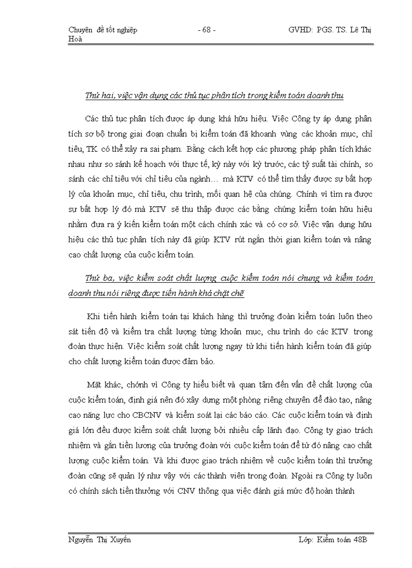 image for page Hoàn thiện quy trình kiểm toán khoản mục doanh thu trong kiểm toán báo cáo tài chính do Công ty TNHH Kiểm toán và Tư vấn Thăng Long