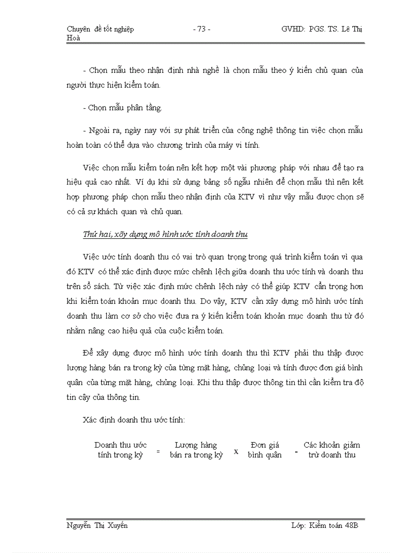 image for page Hoàn thiện quy trình kiểm toán khoản mục doanh thu trong kiểm toán báo cáo tài chính do Công ty TNHH Kiểm toán và Tư vấn Thăng Long
